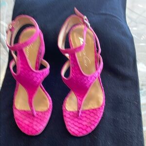 Kenneth Cole New York Pink Heeled Sandals